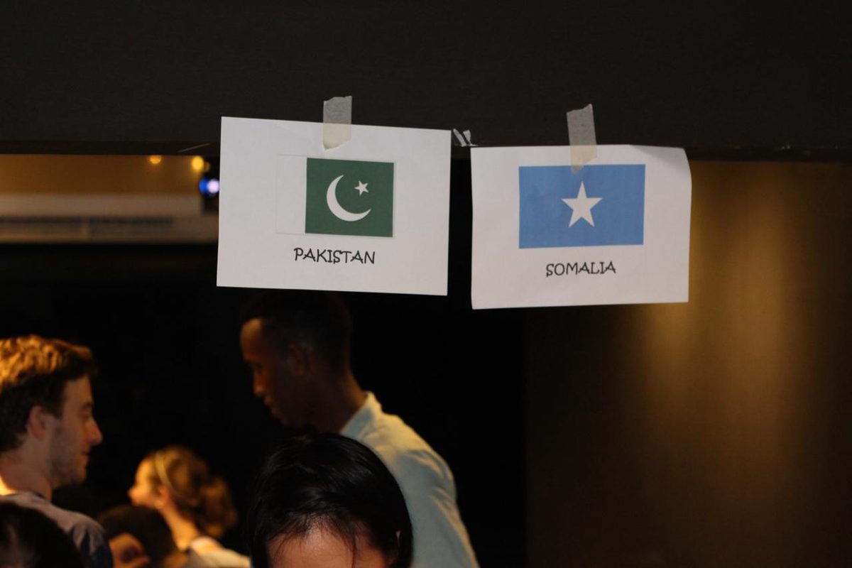 Over twenty nationalities were represented, each with its own stall.